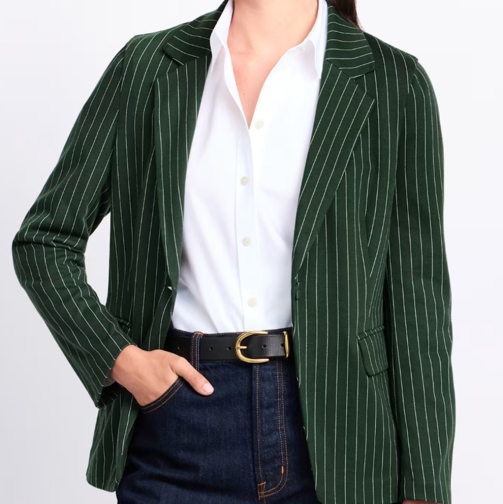 Skies Are Blue Eldora Knit Blazer With Adjustable Cinch Back - XL